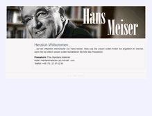 Tablet Screenshot of hansmeiser.de